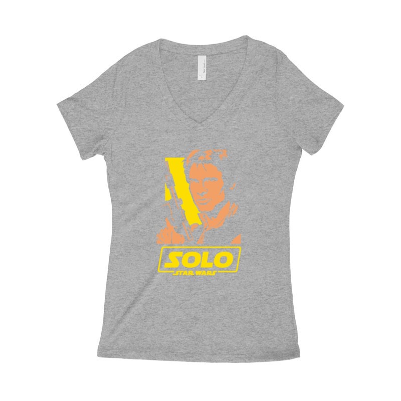 Han Solo (normal) Női póló V kivágott