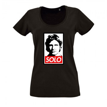 Solo O nyakú női póló