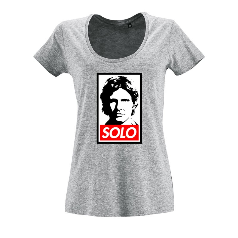 Solo O nyakú női póló