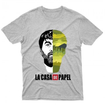 Bogota city & face Férfi póló