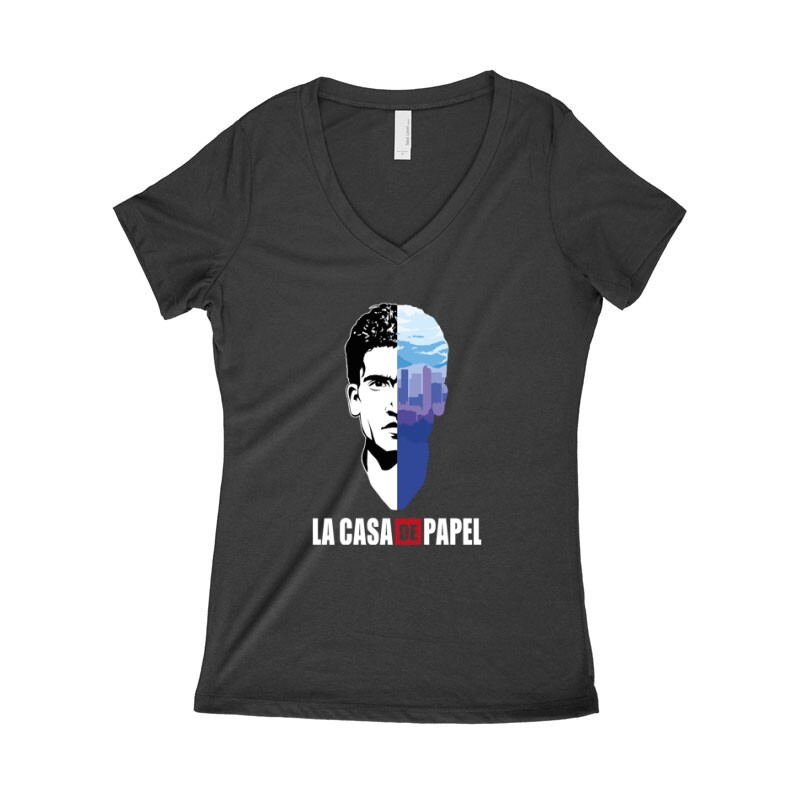 Denver City & Face Női póló V kivágott