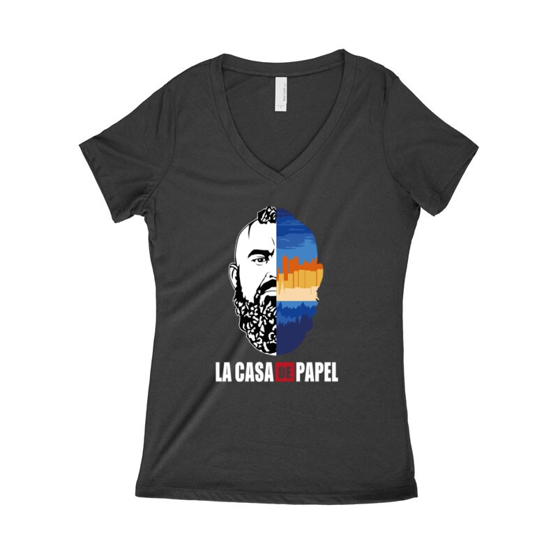 Oslo City & Face Női póló V kivágott