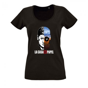 Palermo City & Face O nyakú női póló