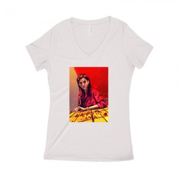 La Puta Ama Női póló V kivágott