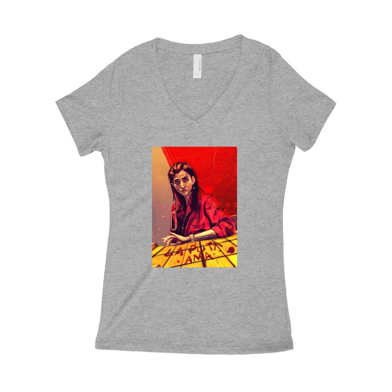 La Puta Ama Női póló V kivágott