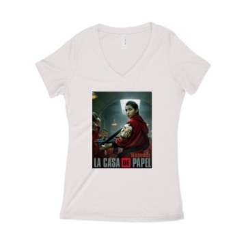 Nairobi with gun Női póló V kivágott