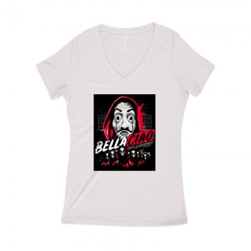 Somos LA Resistencia Női póló V kivágott