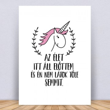 Az élet itt áll előttem Vászonkép