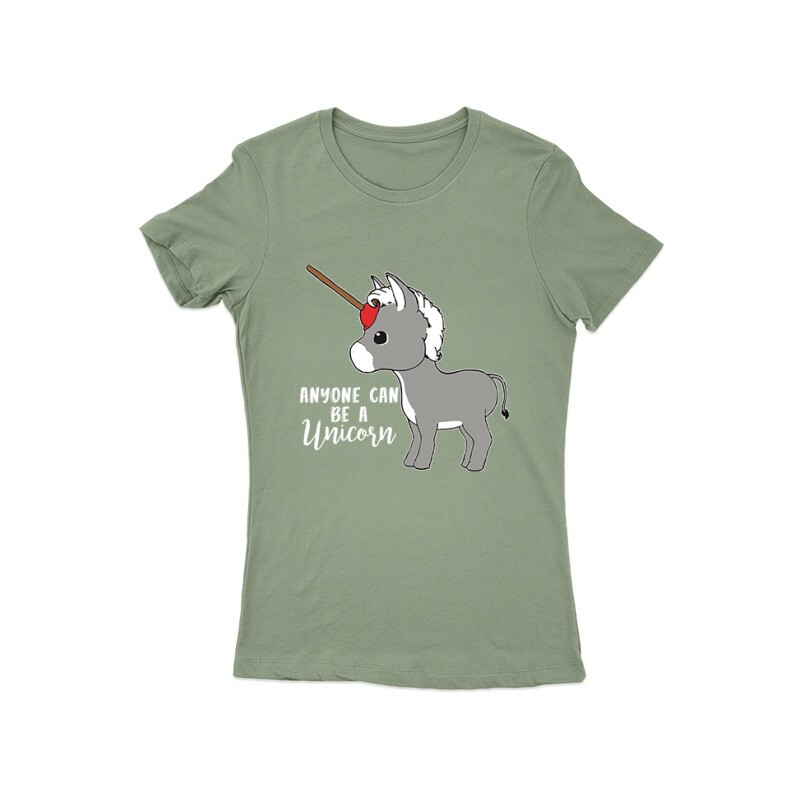 Bárki lehet Unikornis Női Póló