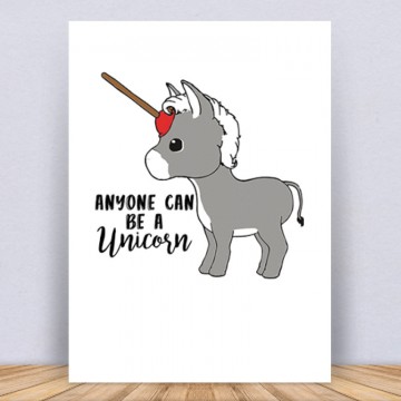Bárki lehet Unikornis Vászonkép