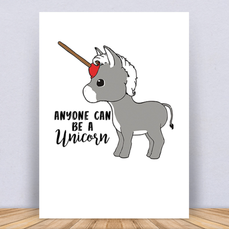 Bárki lehet Unikornis Vászonkép