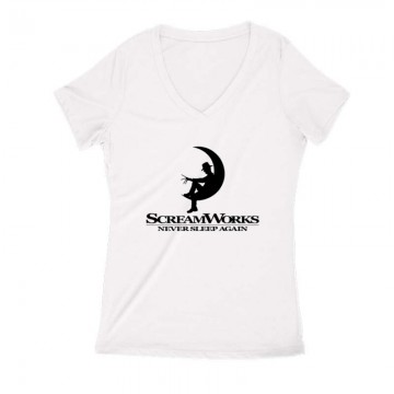 Scream Works Női V Kivágott póló