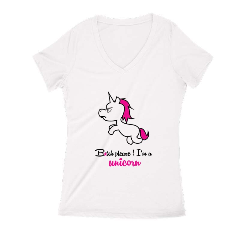 B*tch Please Női V Kivágott póló