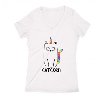 Catcorn Női V Kivágott póló