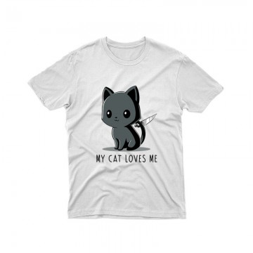 My Cat Loves Me Unisex Póló