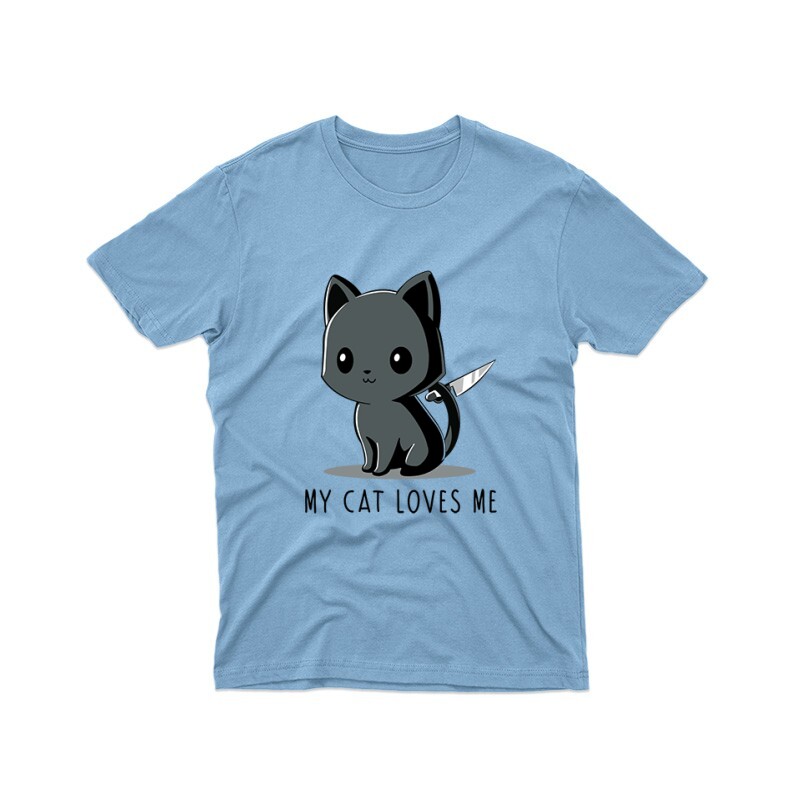 My Cat Loves Me Unisex Póló