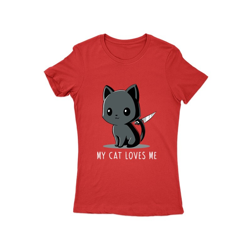 My Cat Loves Me Női Póló