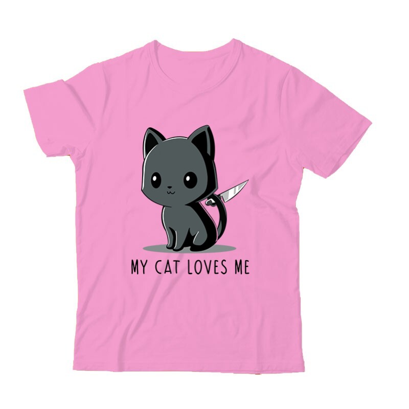 My Cat Loves Me Gyermek Póló