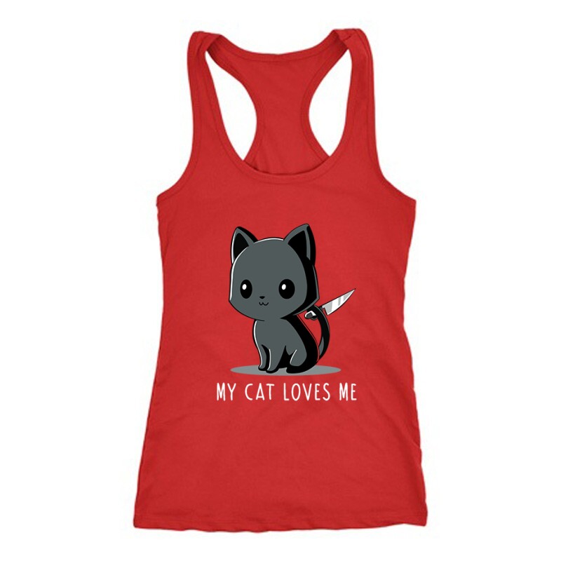 My Cat Loves Me Női Trikó