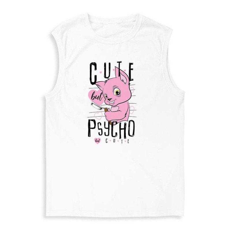 Cute But Psicho But Cute Férfi Trikó