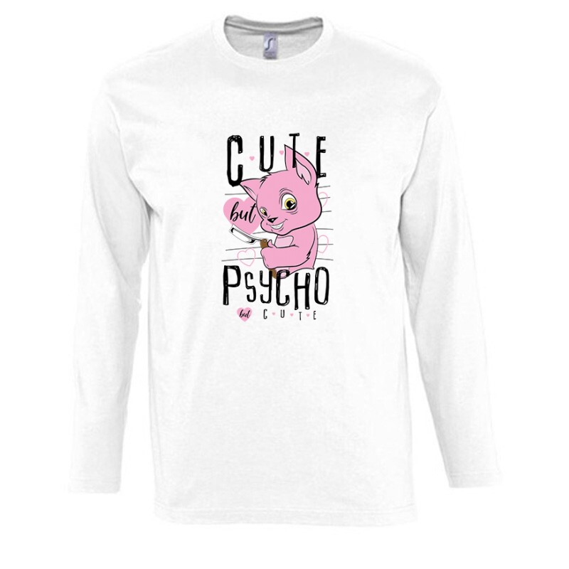 Cute But Psicho But Cute Hosszú Ujjú Póló