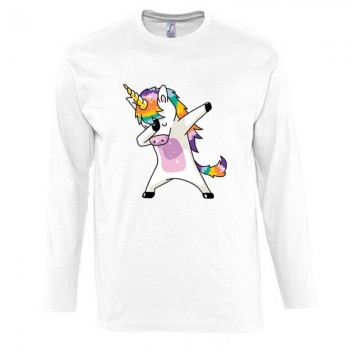 Dabbing Unicorn Hosszú Ujjú Póló