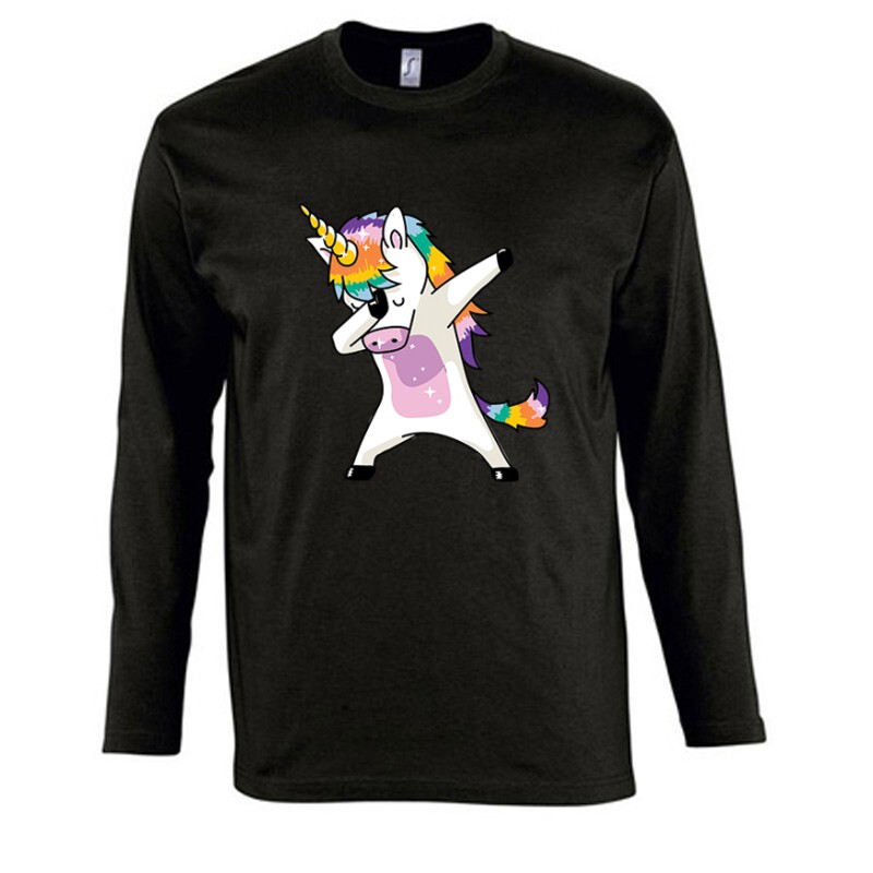 Dabbing Unicorn Hosszú Ujjú Póló
