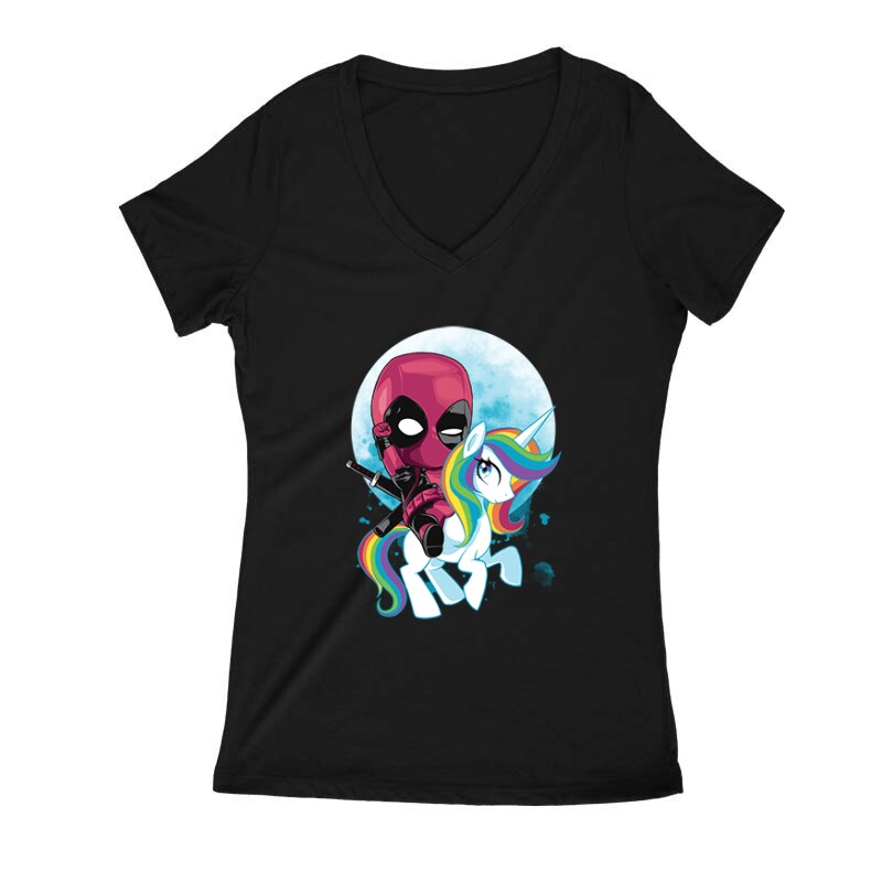 Unipool Női V Kivágott póló