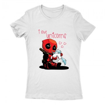 I Love Unicorns (Deadpool) Női Póló