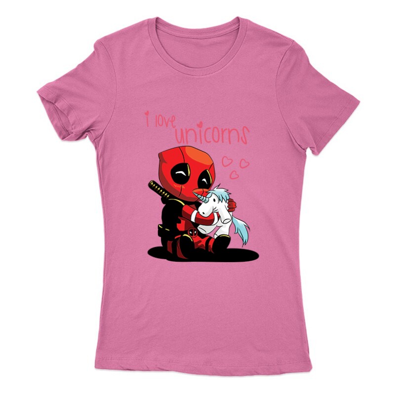 I Love Unicorns (Deadpool) Női Póló