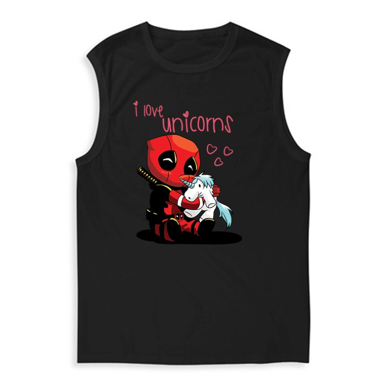 I Love Unicorns (Deadpool) Férfi Trikó