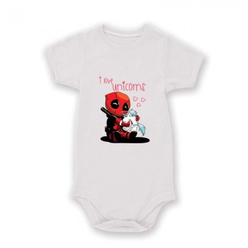 I Love Unicorns (Deadpool) Baby Body