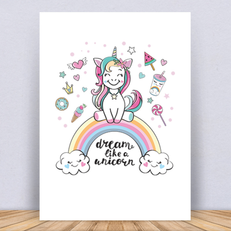 Dream Like a unicorn Vászonkép