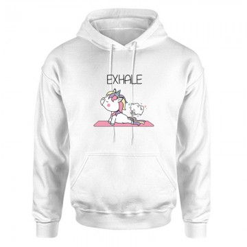 Exhale Unisex Kapucnis Pulcsi
