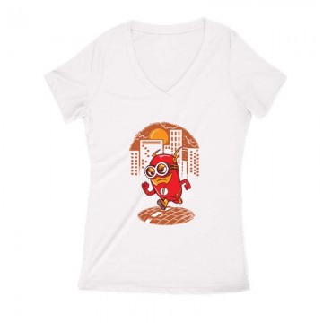 Flashminion Női V Kivágott póló