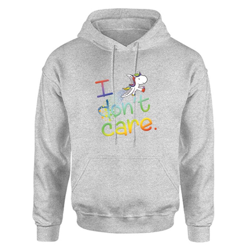 I Don't Care Unisex Kapucnis Pulcsi