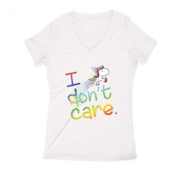 I Don't Care Női V Kivágott póló