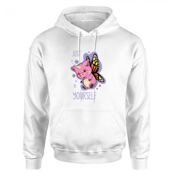 Just Be Yourself Unisex Kapucnis Pulcsi