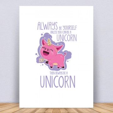 Always be a unicorn Vászonkép