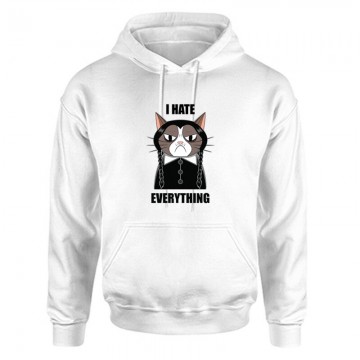 I Hate Everything Unisex Kapucnis Pulcsi