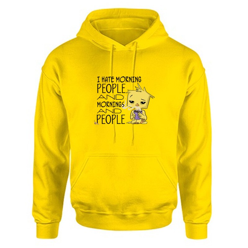 I Hate Morning (csibe) Unisex Kapucnis Pulcsi
