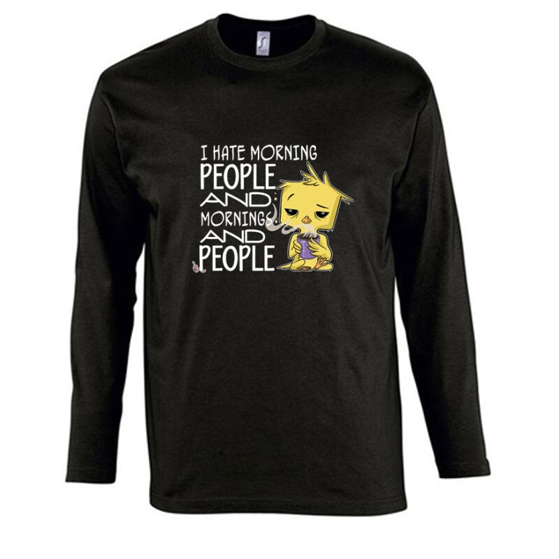 I Hate Morning (csibe) Hosszú Ujjú Póló