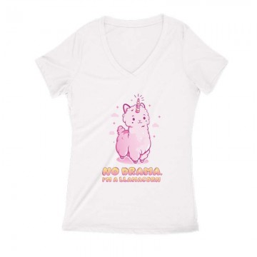 I'm A Llamacorn Női V Kivágott póló