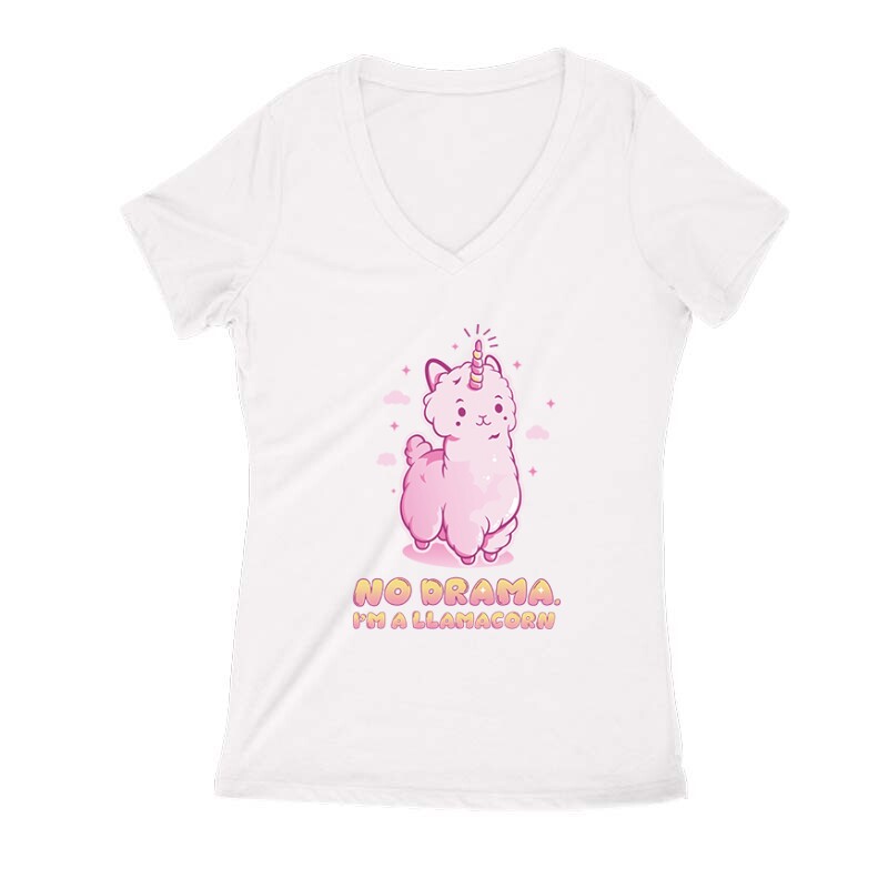 I'm A Llamacorn Női V Kivágott póló