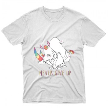 Never Give Up Unisex Póló