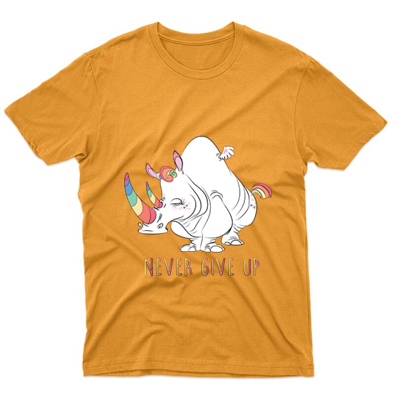 Never Give Up Unisex Póló