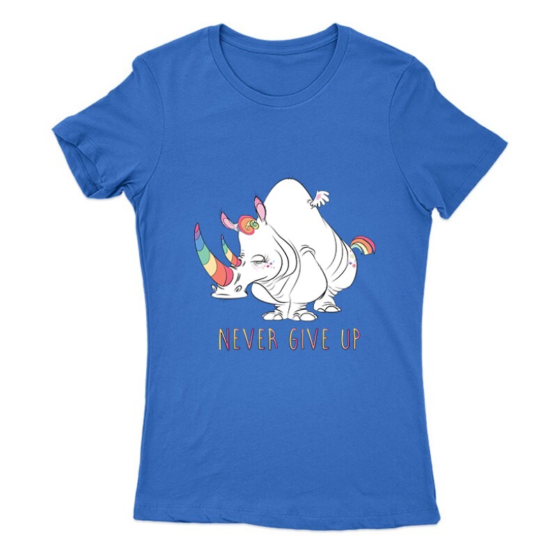 Never Give Up Női Póló
