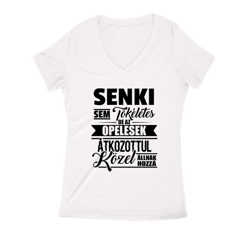 Senkisem Tökéletes Opeles Női V Kivágott póló