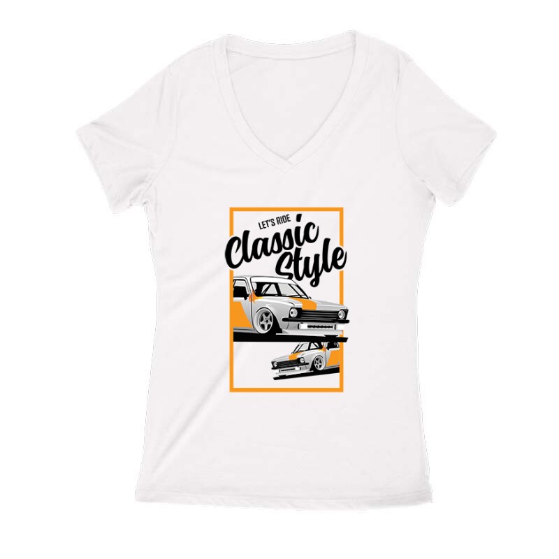 Classic Kadett Női V Kivágott póló