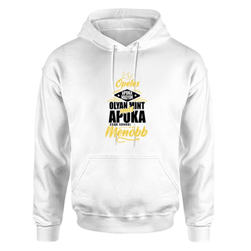 Opeles Apuka Unisex Kapucnis Pulcsi